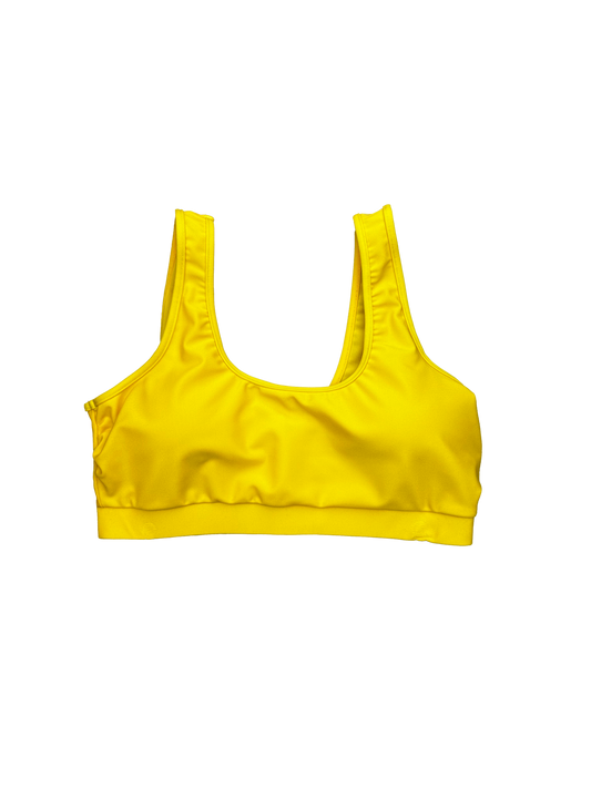 Sunny Yellow Sport Bikini Top