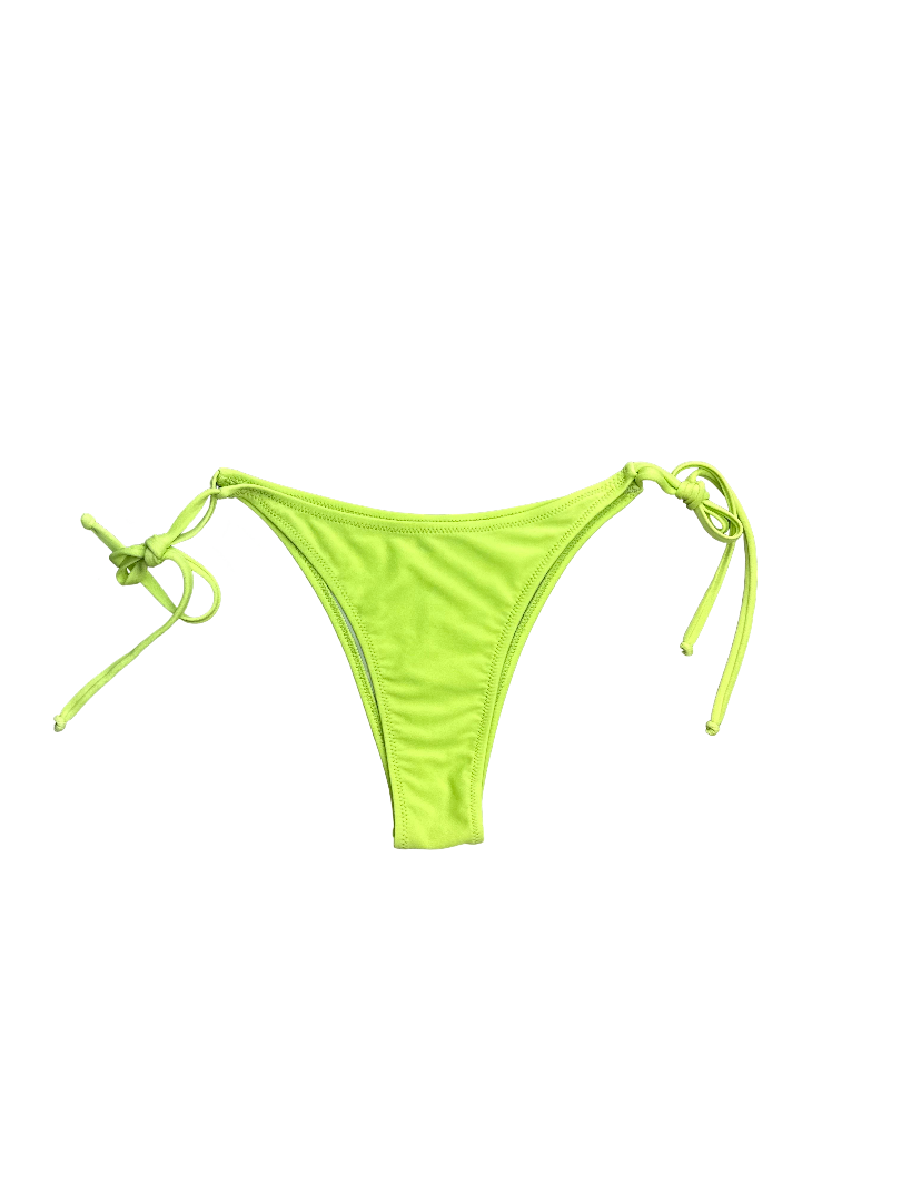 Neon Lime Triangle Bikini Bottom