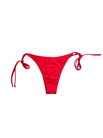 Vibrant Red Triangle Bikini Bottom