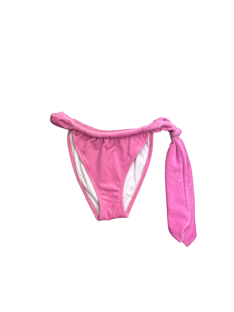 Pink Velour Triangle Bikini Bottom