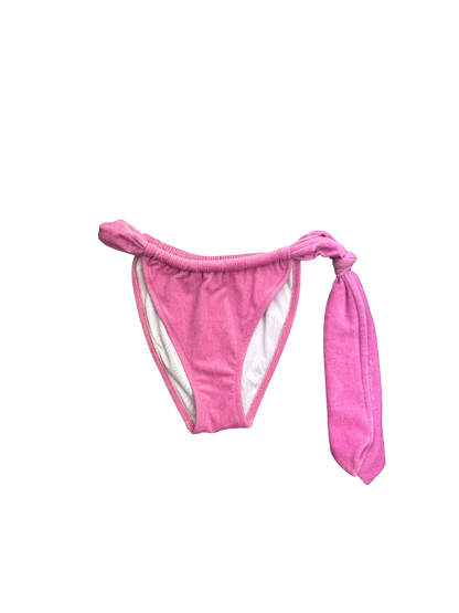 Pink Velour Triangle Bikini Bottom