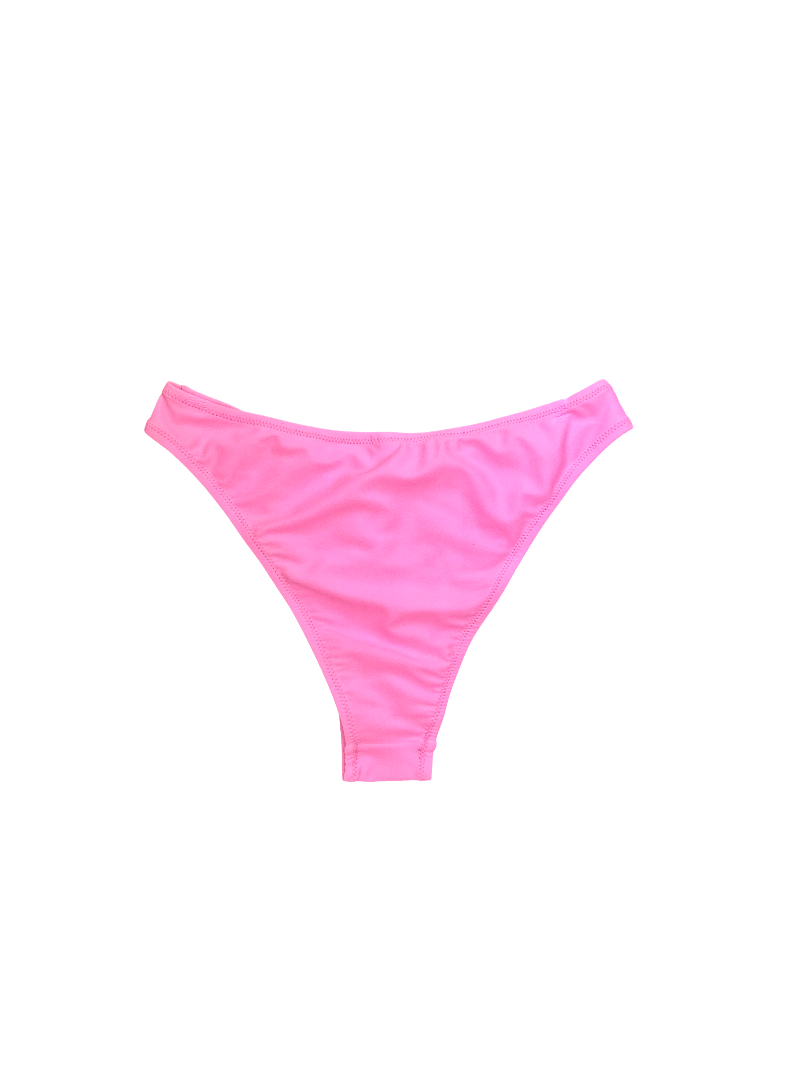 Bubblegum Pink Bikini Bottom with Moderate Coverage