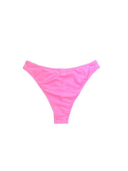 Bubblegum Pink Bikini Bottom with Moderate Coverage