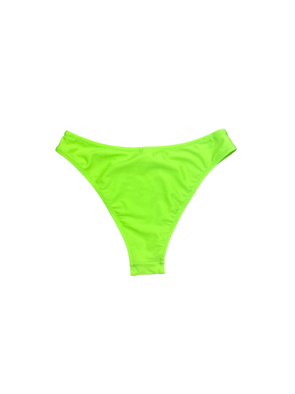 Neon Green Bikini Bottom with Moderate Coverage