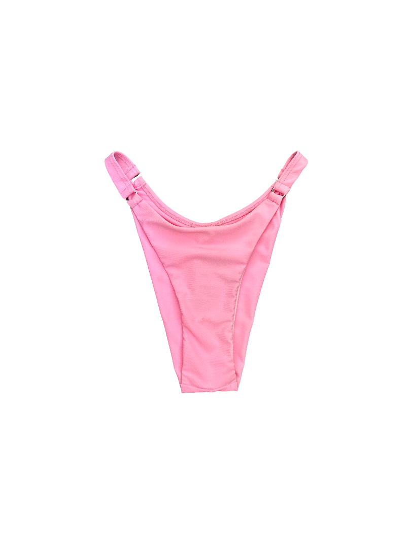 Bubblegum Pink High-Cut Bikini Bottom