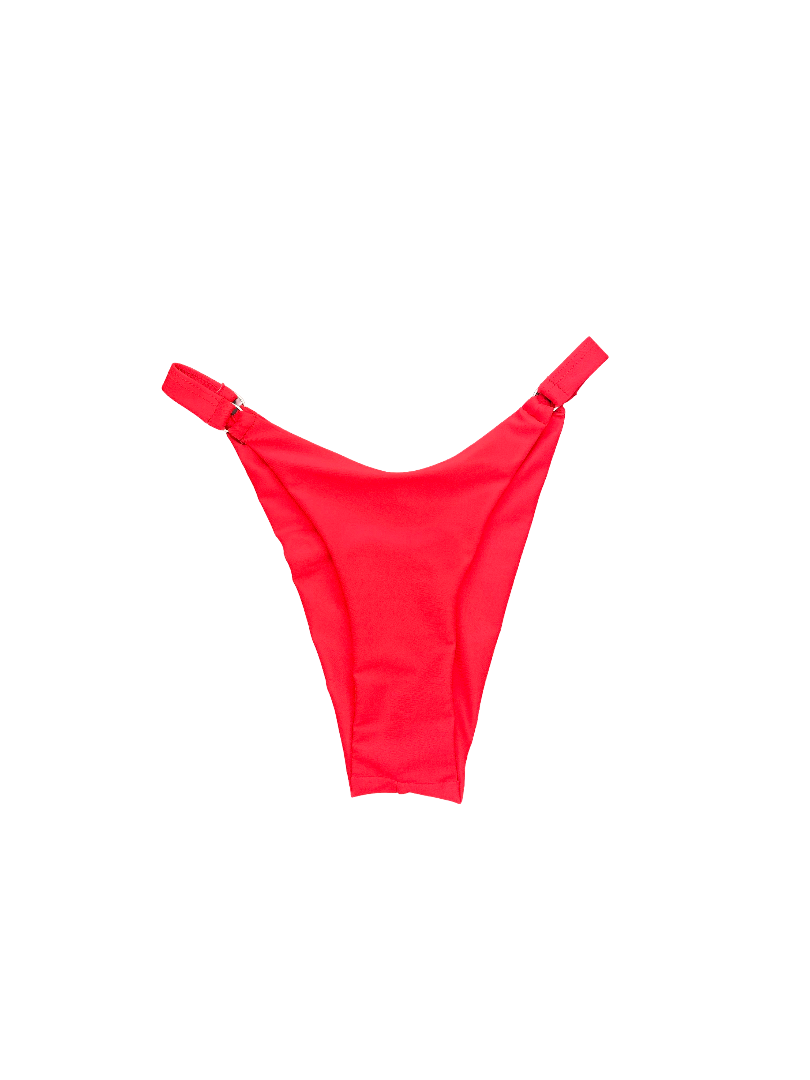 Bright Orange High-Cut Bikini Bottom