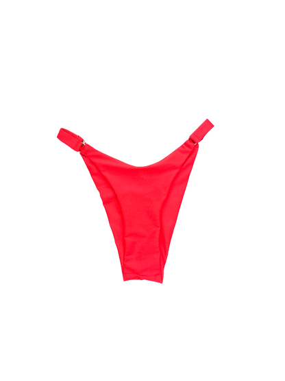 Bright Orange High-Cut Bikini Bottom