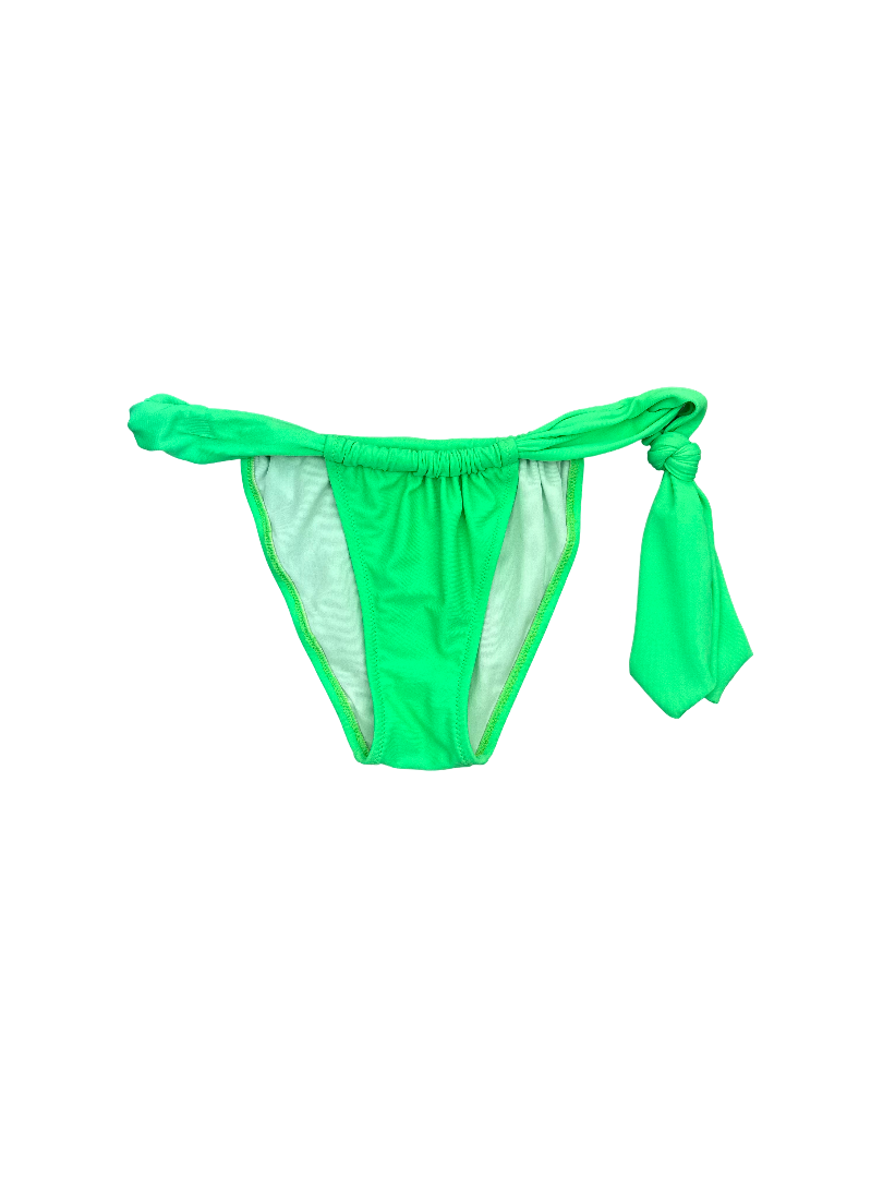 Bright Green Bikini Bottom with Large Side Tie