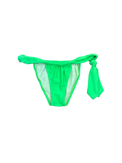 Bright Green Bikini Bottom with Large Side Tie