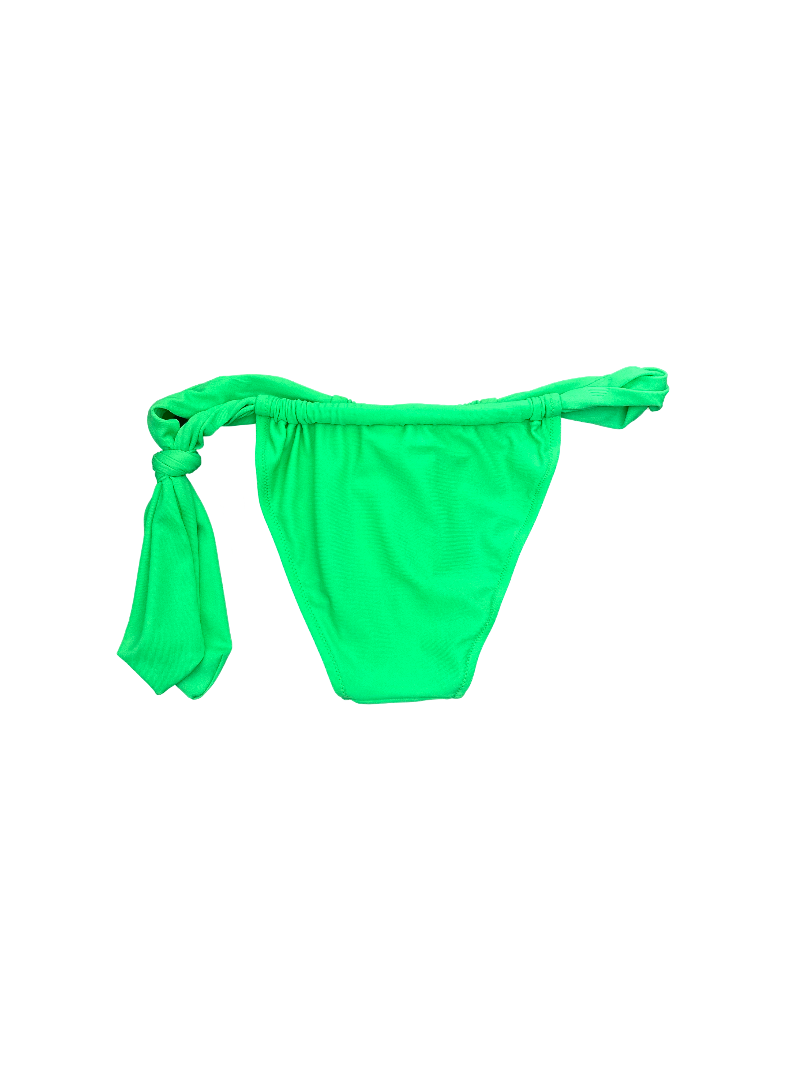 Bright Green Bikini Bottom with Large Side Tie