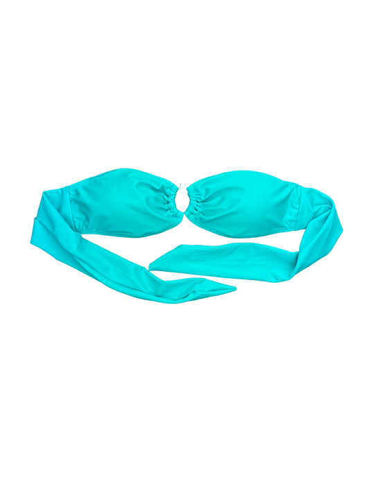 Turquoise Bandeau Bikini Top