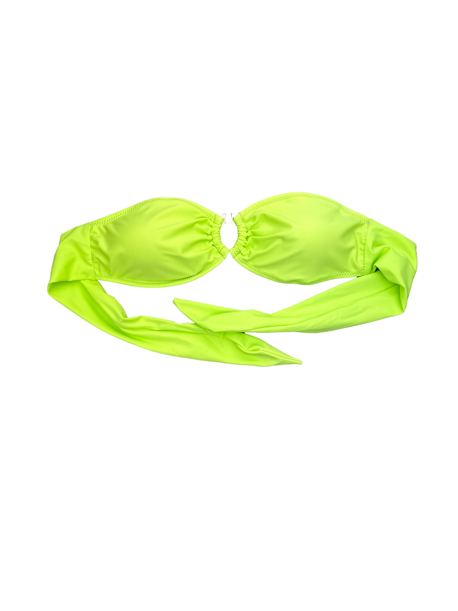 Lime green bandeau bikini on sale