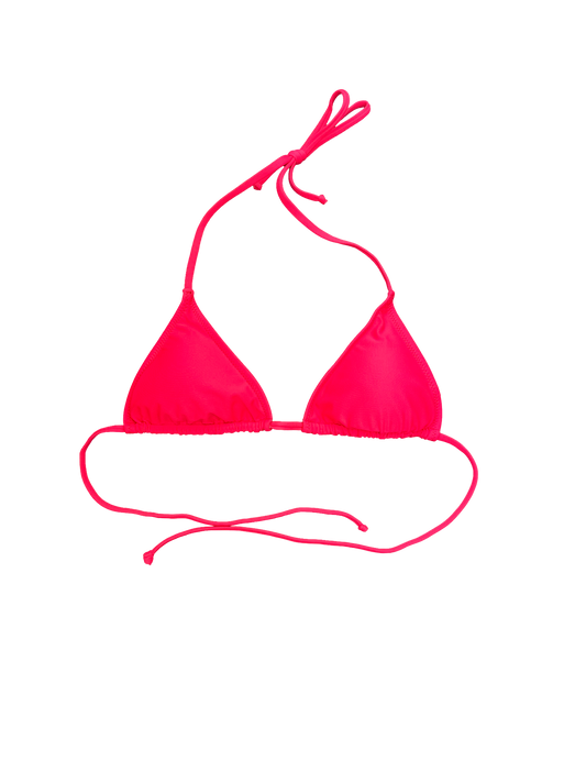 Watermelon Red Triangle Bikini Top