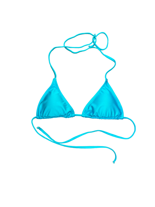 Turquoise Triangle Bikini Top