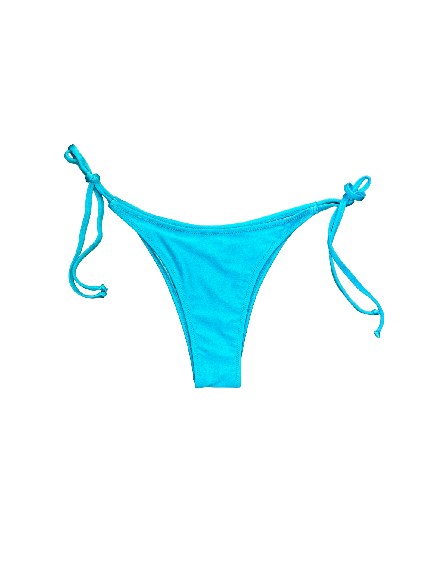 Turquoise Tie-Side Bikini Bottoms