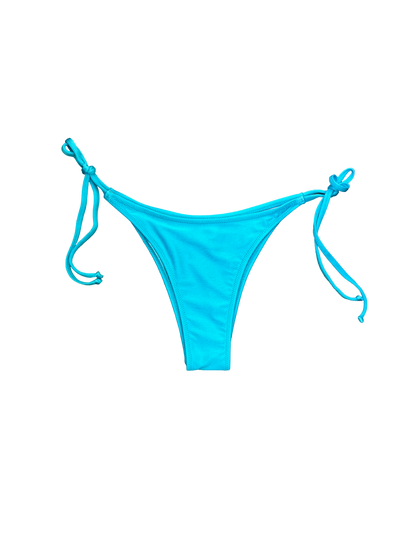 Turquoise Tie-Side Bikini Bottoms