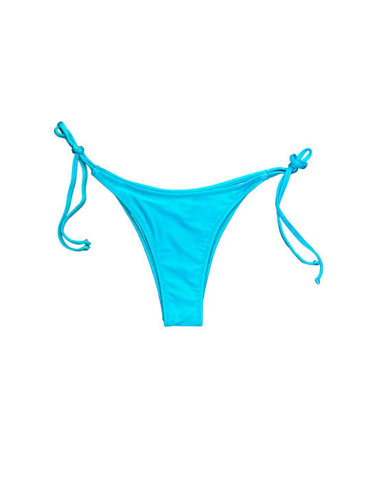 Turquoise Tie-Side Bikini Bottoms