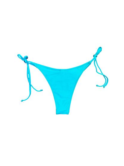 Turquoise Tie-Side Bikini Bottoms