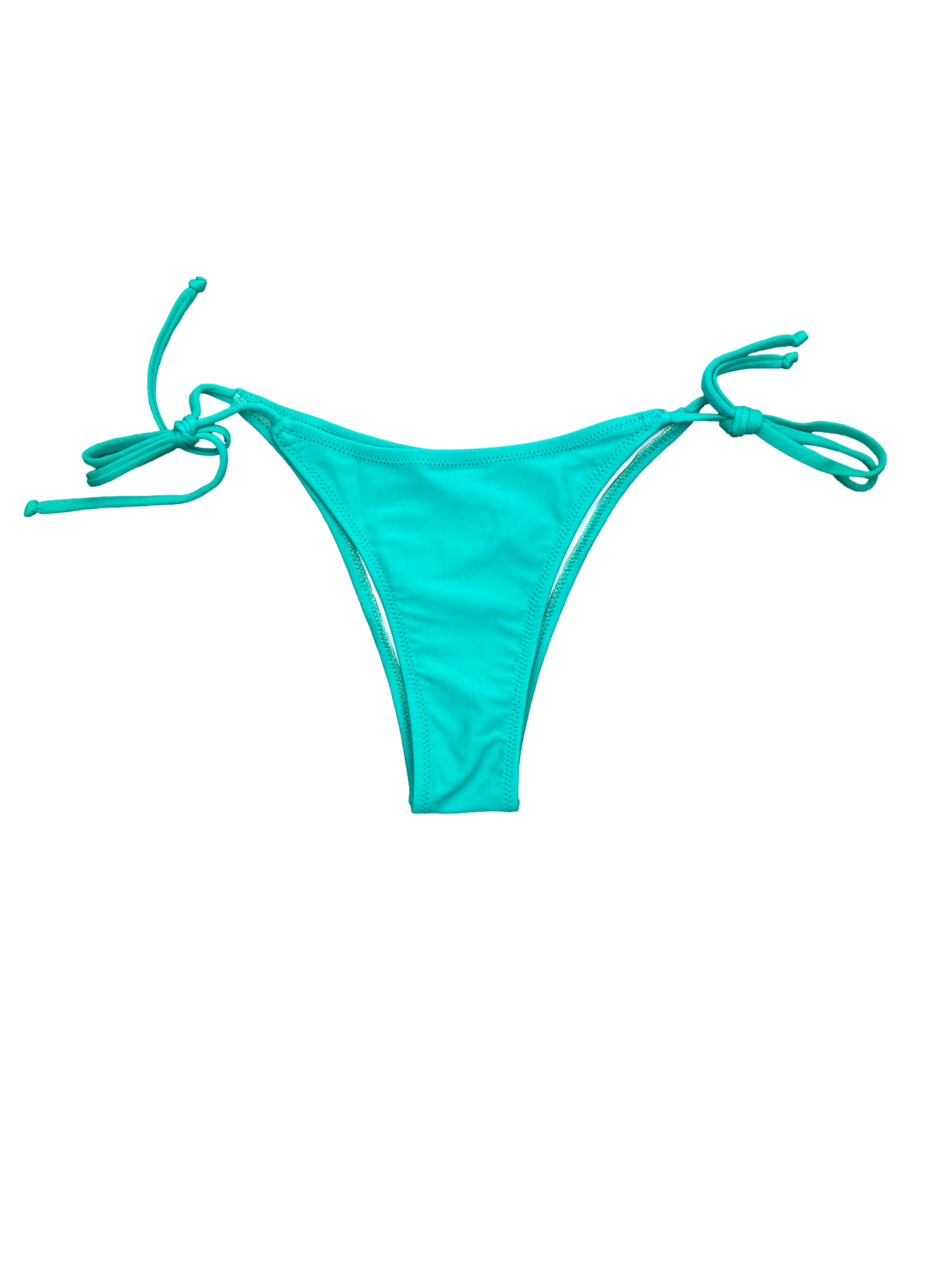 Teal Tie-Side Bikini Bottoms