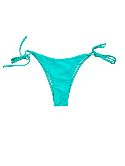 Teal Tie-Side Bikini Bottoms