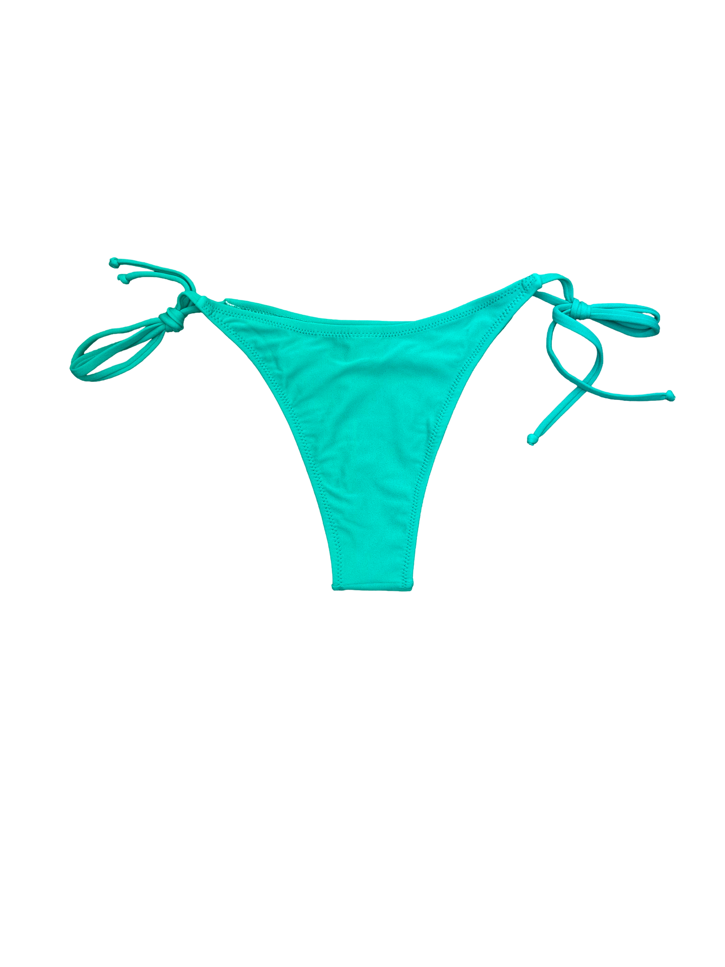 Teal Tie-Side Bikini Bottoms